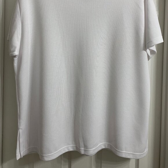 Capistrano Essential Women's White Ribbed Blouse Size 22/24 NWOT - Picture 4 of 5